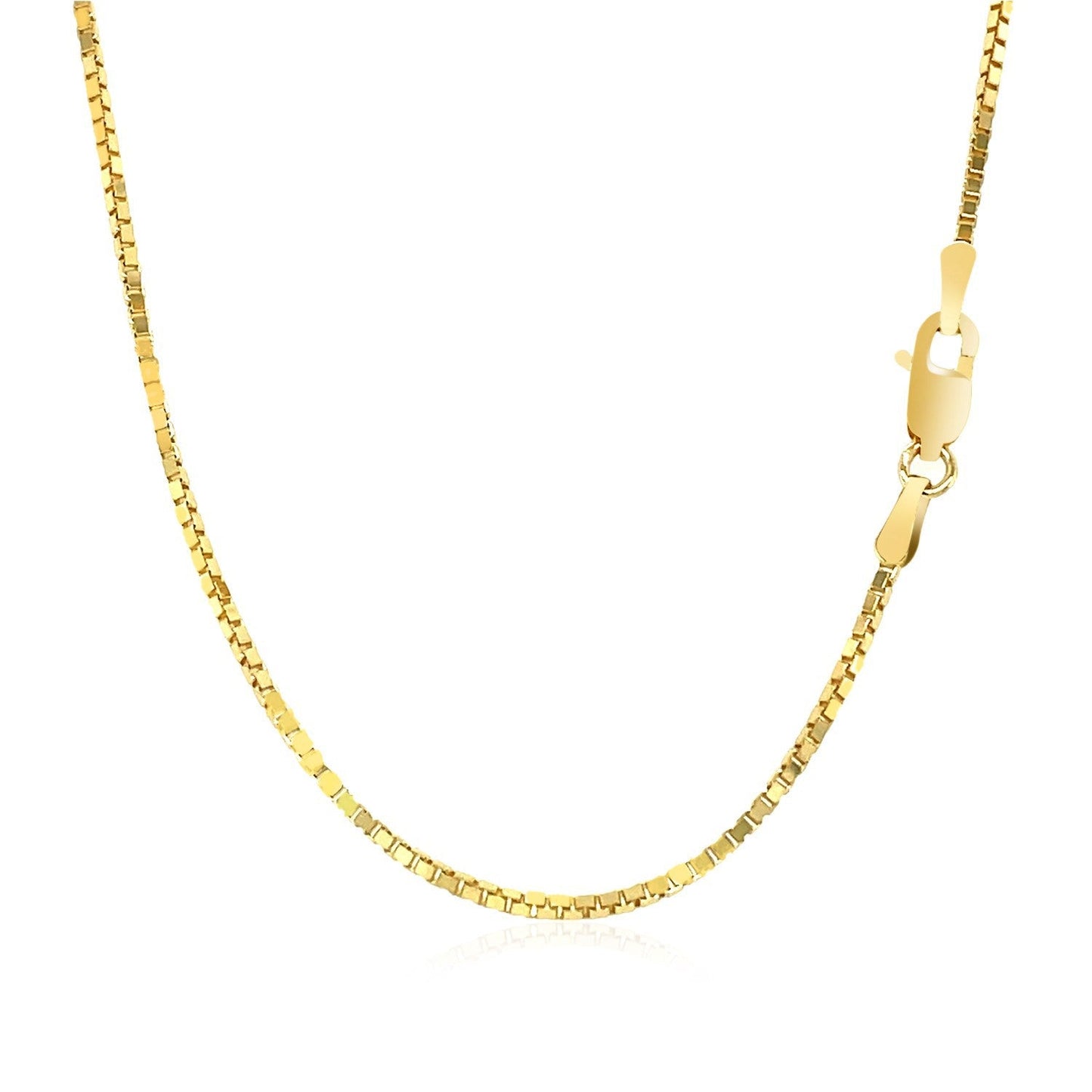 14k Yellow Gold Classic Box Chain - 1.1mm