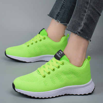 Plus Size Women's Fly-Knit Mesh Sneakers