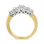 Anillo de Diamantes de Corte Redondo de 1.0 Cttw en Oro Amarillo de 18K - Talla 6