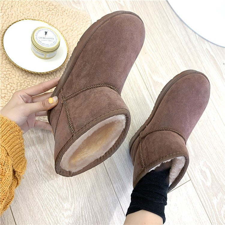 Bottes de neige en fausse fourrure élégantes pour femmes