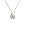 Colgante de Moda de Diamante Natural en Oro Blanco de 14KT