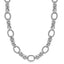 Sterling Silver Rhodium Plated Knot Style Necklace