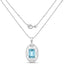 9.60 Carat Genuine Green Topaz Sterling Silver Pendant