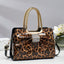 Sac à main chic à imprimé léopard avec embellissements en pierres chaudes