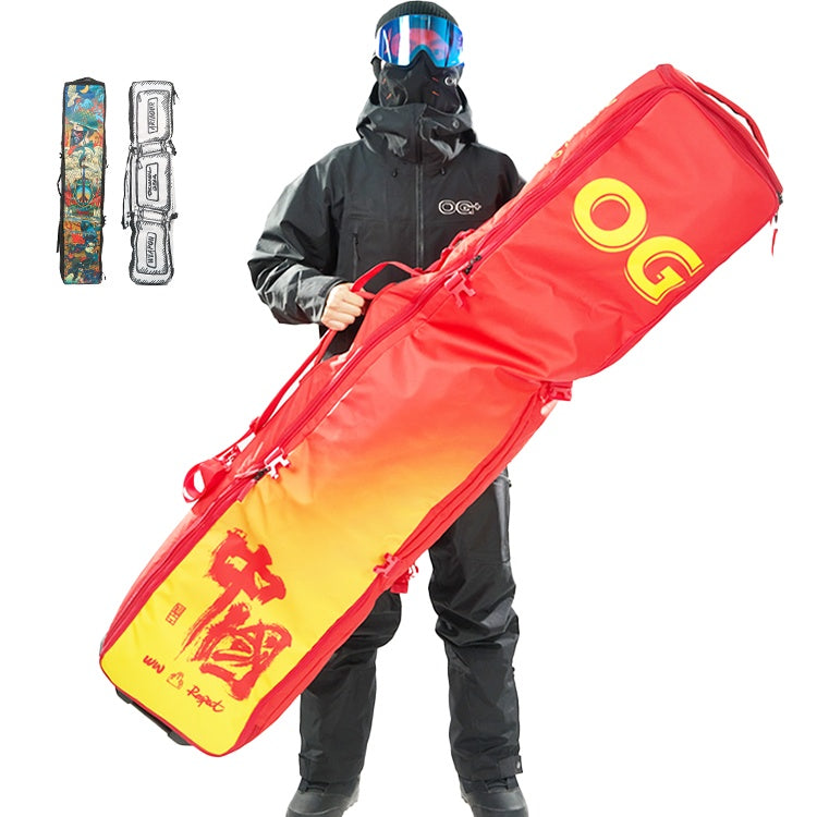 Premium Ski Pack for Single and Double Boards with Wheels