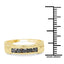 Bague de fiançailles en argent sterling avec diamant noir véritable de 0,50 carat