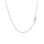14k White Gold Diamond Cut Rolo Chain - 1.1mm