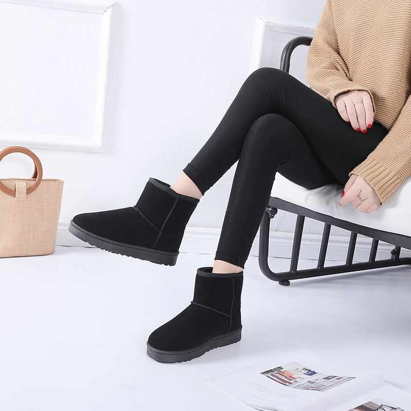 Bottes de neige en fausse fourrure élégantes pour femmes