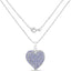 3.97 Carat Genuine Tanzanite Heart Pendant in Sterling Silver
