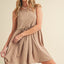 Round Neck Mini Tank Dress for Women - Stylish and Comfortable