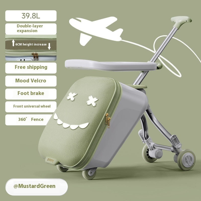 Maleta Trolley para Niños con Asiento y Rodante