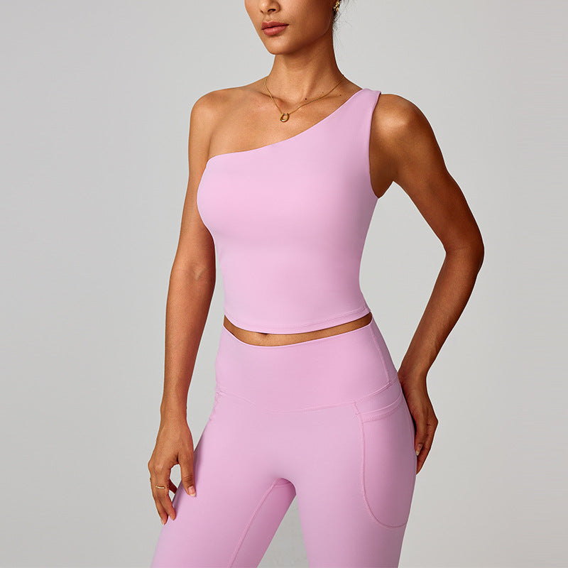 Débardeur de yoga à épaule décalée Womens Cloud-Feel
