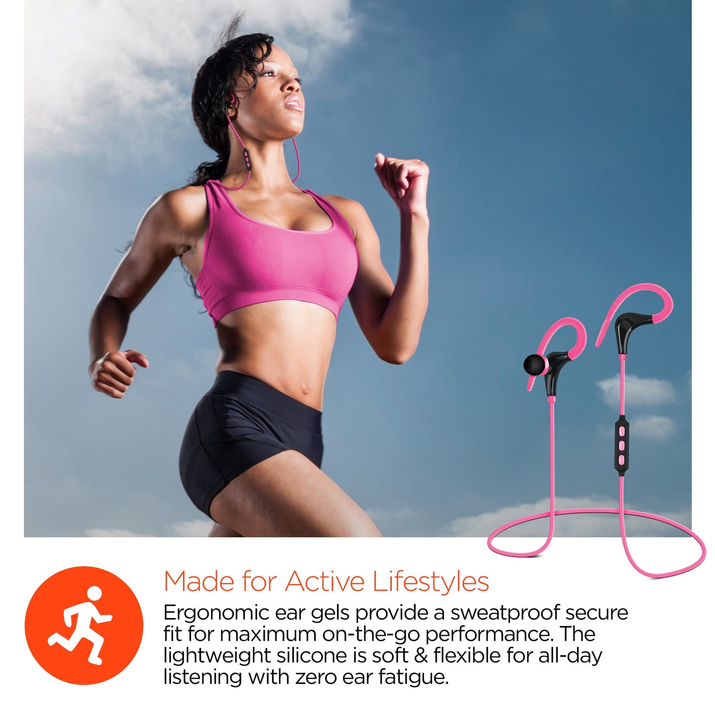 Écouteurs sans fil Bluetooth HyperGear Marathon Sport