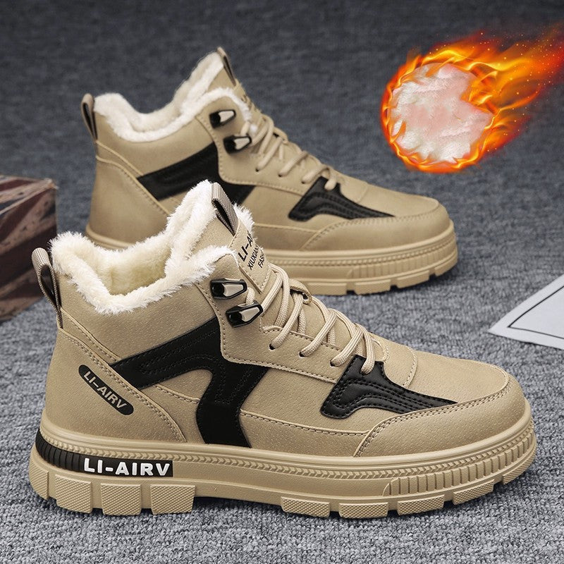 Premium Winter Velvet Ankle Boots for Men