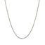 Cadena de Cable de Plata Esterlina Baño de Rodio - 1.4mm