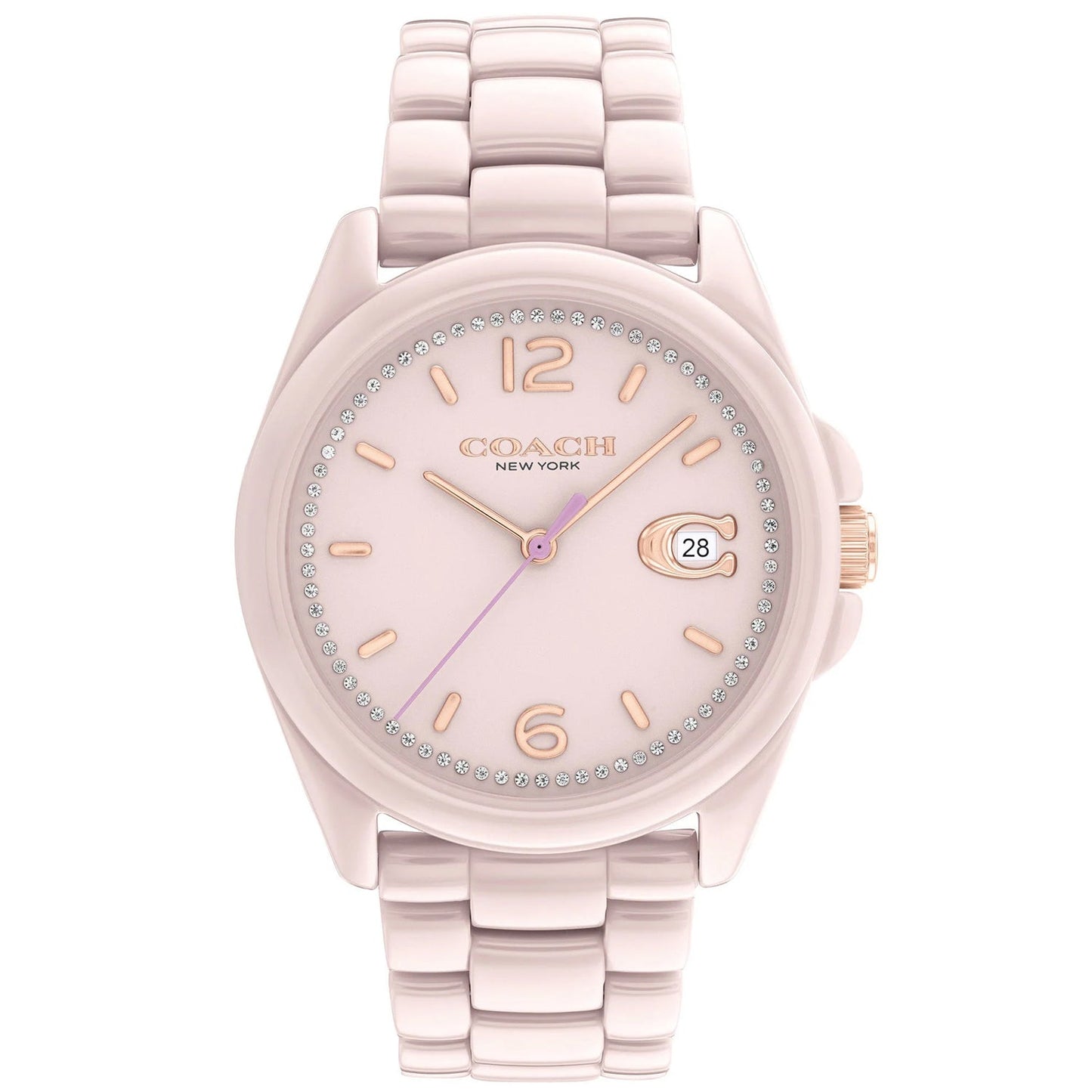 Coach Women's Greyson Watch - Elegant Pink Dial