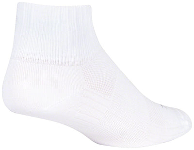 SockGuy SGX White Athletic Socks - Large/X-Large