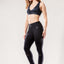 Athletique Low-Waisted Ribbed Leggings with Hidden Pocket