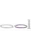 3.00 Carat Genuine Amethyst Sterling Silver Hoop Earrings
