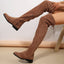 Bottes Martin hautes à enfiler grande taille pour femmes