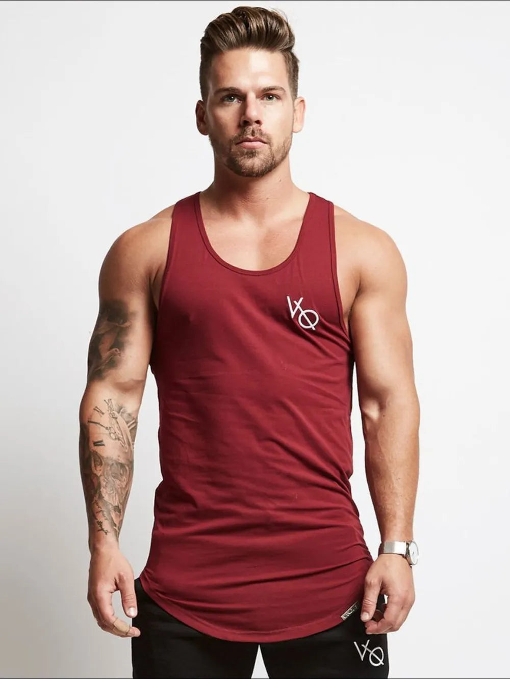 Men's Round Neck Racerback Tank Top