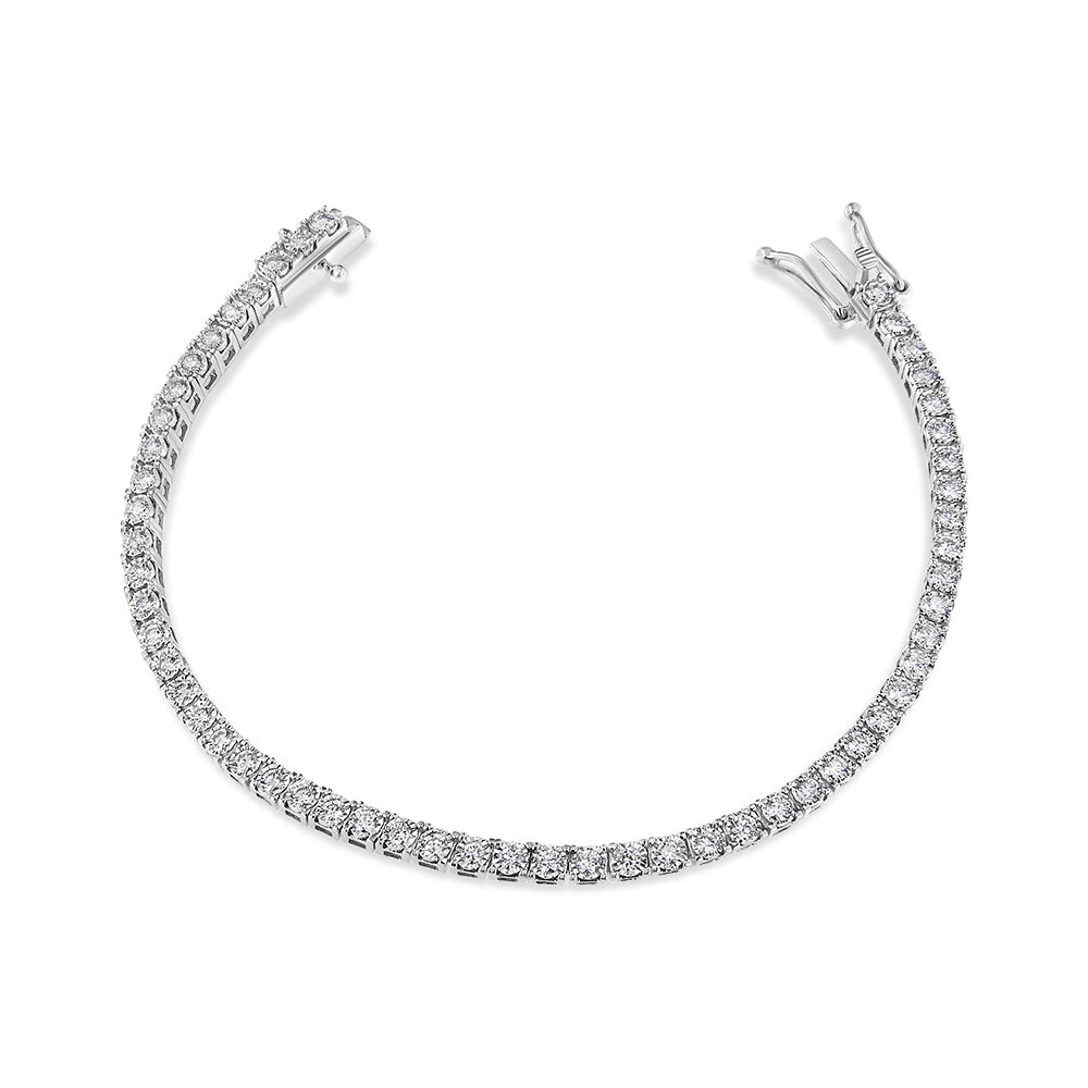 Bracelet de tennis en diamant cultivé en laboratoire en or blanc 14K 2.0 Cttw