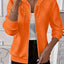 Texture Zip-Up Hoodie with Adjustable Drawstring