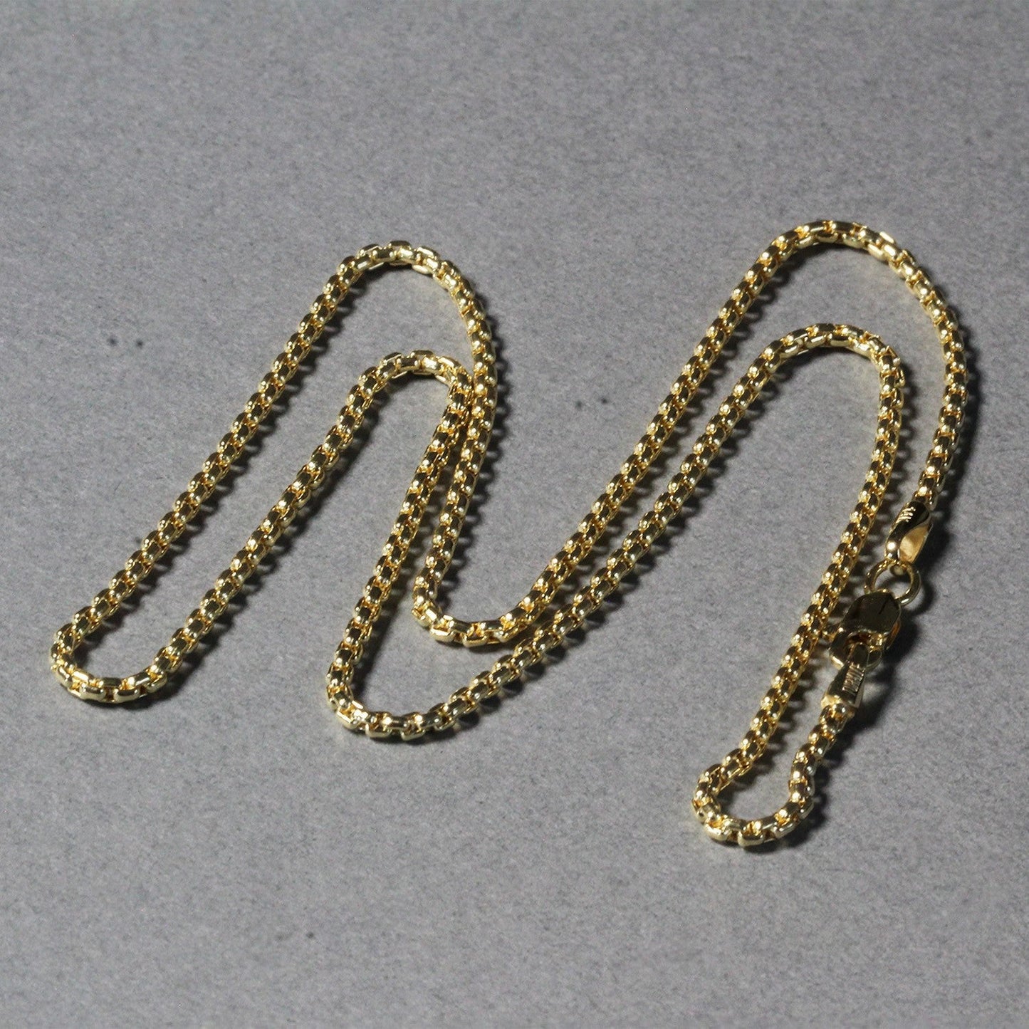 14k Yellow Gold Round Box Chain - 1.7mm