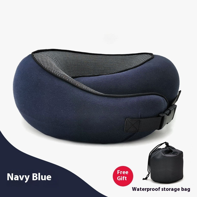 Premium Travel Neck Pillow - U-Shaped Memory Foam Cushion