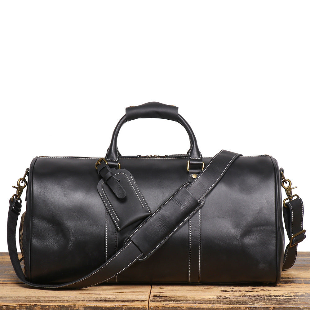 Men's First Layer Cowhide Travel Duffel Bag