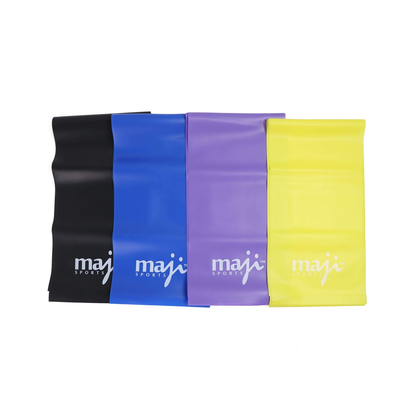 Maji Sports Full Body Exercise and Stretch Bands - 4 Pack