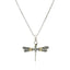 18k Yellow Gold & Sterling Silver Dragonfly Pendant