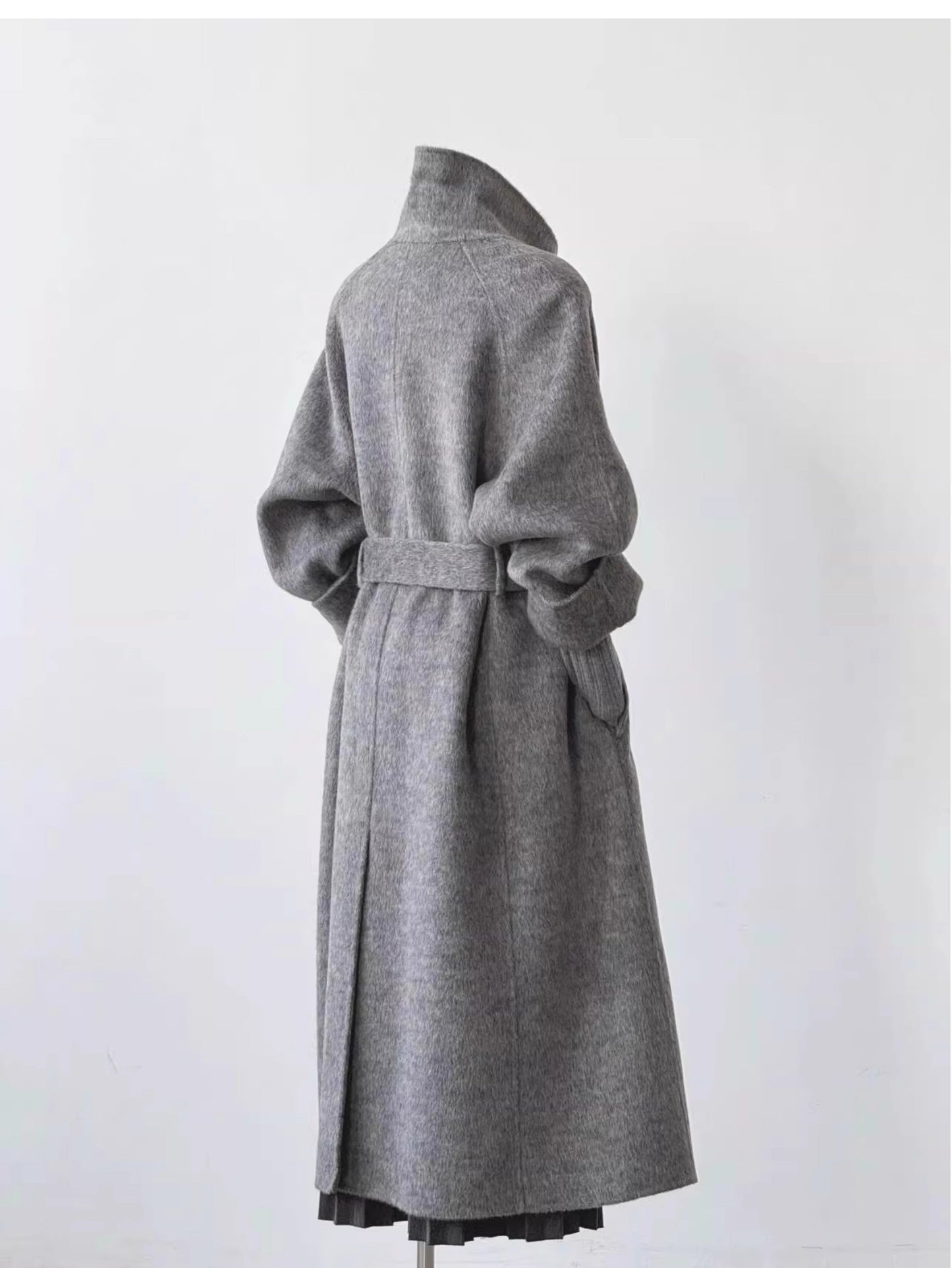 Elegant Double-Sided Cashmere Coat for Women