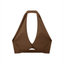 Soutien-gorge de sport à col halter plissé pour femmes Loki & Ivy