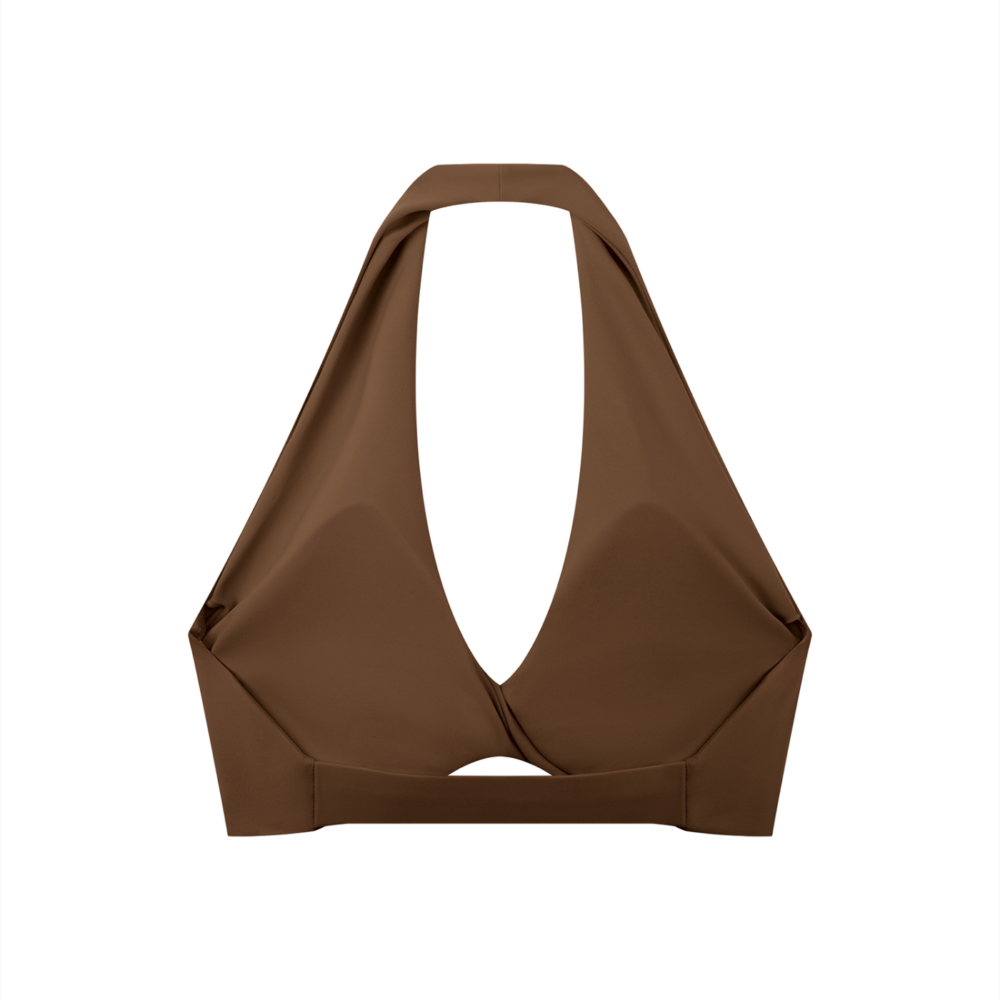 Soutien-gorge de sport à col halter plissé pour femmes Loki & Ivy