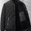 Stylish Rhombic Design Cotton Puffer Jacket for Men