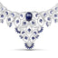 Collar de Zafiro y Diamante de 40.93 Quilates en Plata Esterlina .925