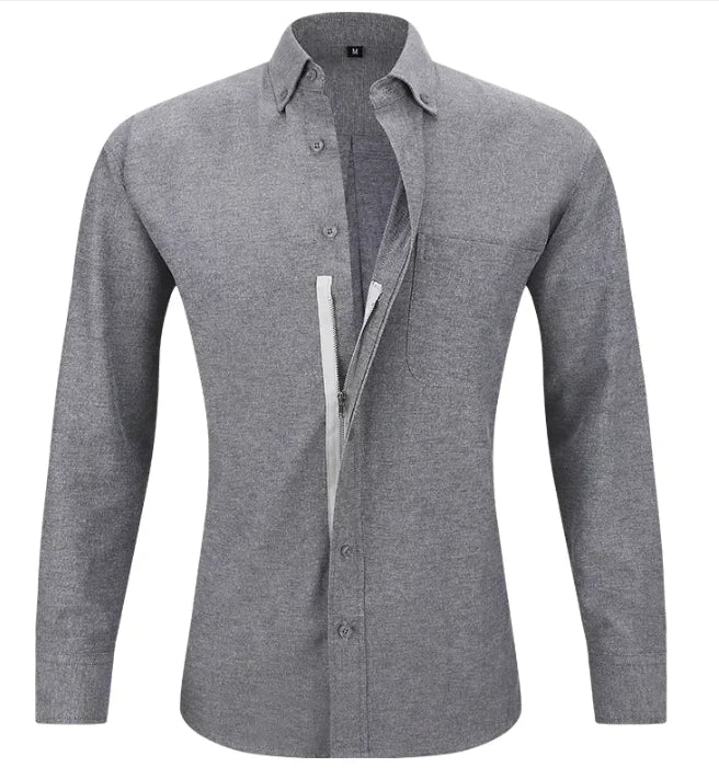 Men's Solid Color Business Shirt