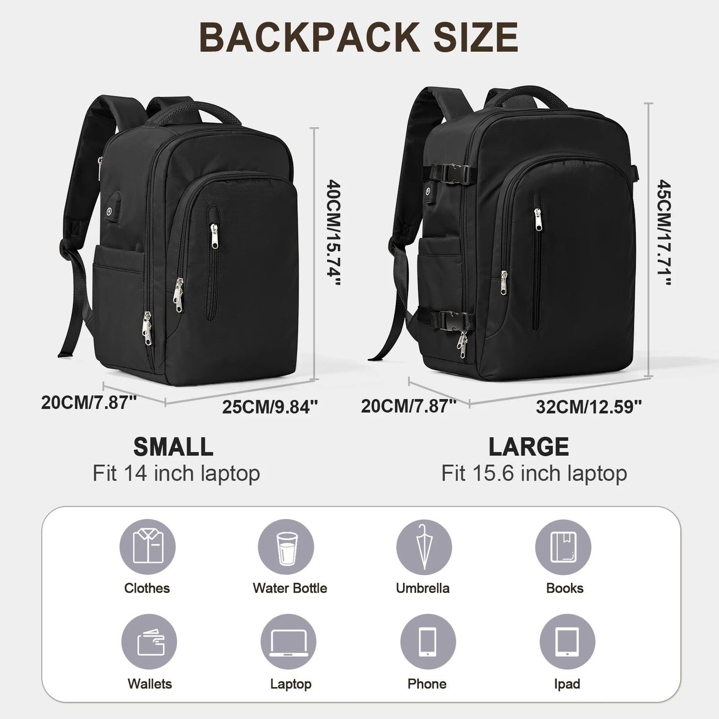 Premium Laptop Backpack for Women - Large Capacity Travel Bag