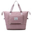 Foldable Travel Duffle Bag with Rhombus Design