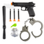 Police Action Toy Playset - 8 Piece Set
