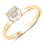 0.90 Carat Genuine TLC Diamond 14K Yellow Gold Ring