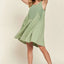 Decorative Button Sleeveless Babydoll Dress for Women