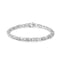 Bracelet en or blanc 10K avec diamants en cluster floral X-Link