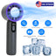 Ventilateur portable à main 100 vitesses avec refroidisseur à glace - Rechargeable et portable
