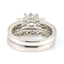 Conjunto de Anillo de Compromiso Natural de 1.05ct en Oro Blanco de 18KT