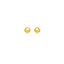 Boucles d'oreilles clous motif rond en or jaune 14 carats - 7,0 mm