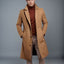 Manteau trench mi-long pour homme - Manteau d'affaires décontracté