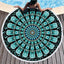 Round Printed Microfiber Beach Towel