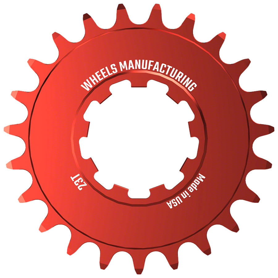 Engranaje SOLO-SPEED de Wheels Manufacturing - 23t en Rojo